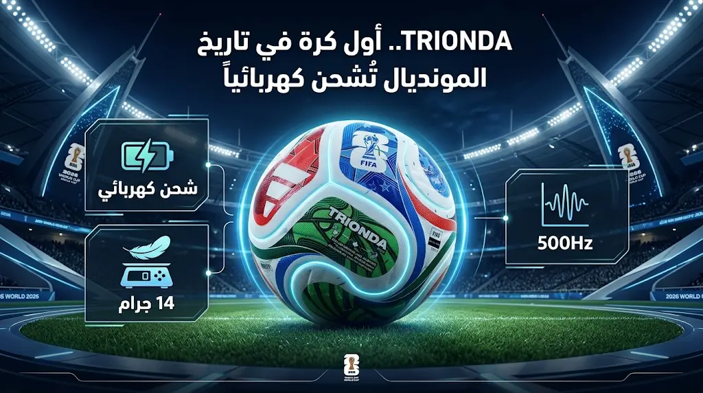 أديداس وفيفا يعلنان استكمال اختبارات كرة TRIONDA لمونديال 2026 ومفاجأة بشأن ضرورة شحنها كهربائياً