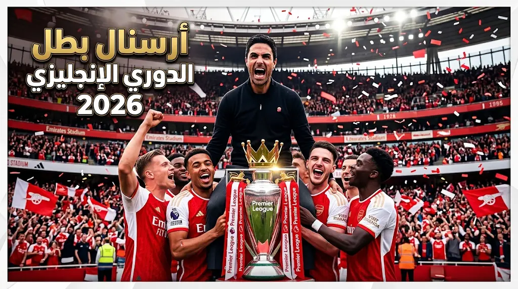أرسنال يستعيد لقب الدوري الإنجليزي 2026 بعد غياب 22 عاماً بالفوز على كريستال بالاس