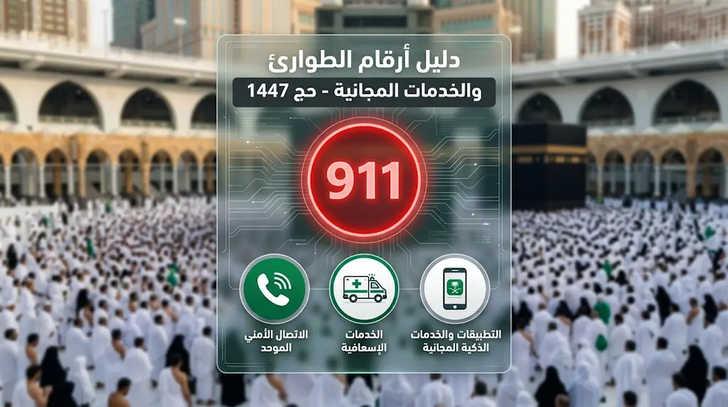 أرقام الطوارئ والخدمات المجانية في حج 1447 - 2026: الدليل الشامل لخدمة ضيوف الرحمن