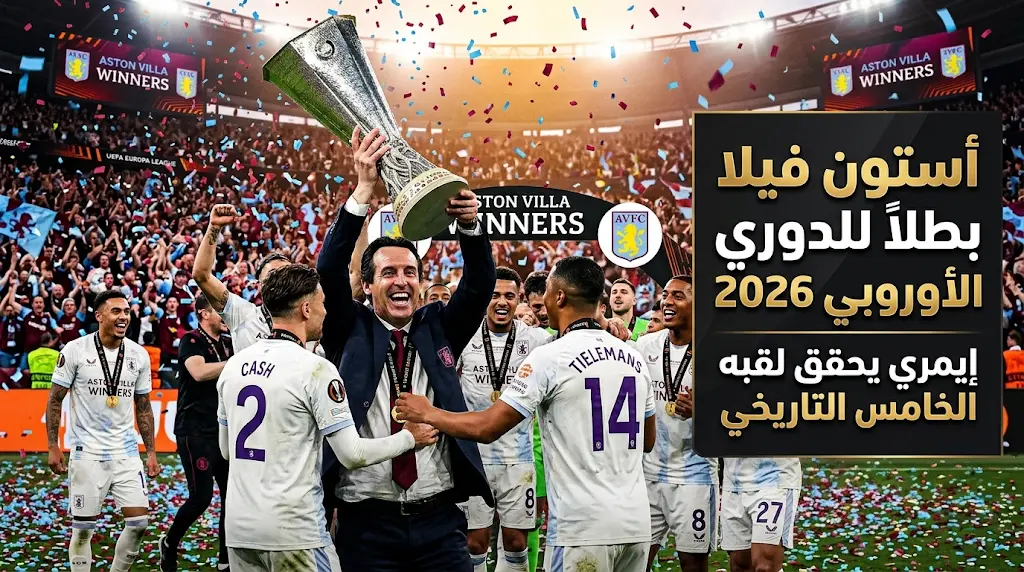أستون فيلا يتوج بطلاً للدوري الأوروبي 2026 بثلاثية في فرايبورغ وأوناي إيمري يحقق لقبه الخامس