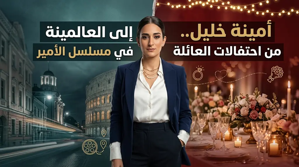 أمينة خليل تحتفل بزفاف شقيقتها زينة وتواصل تصوير مشاهدها العالمية في مسلسل الأمير