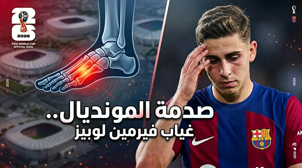 إصابة بليغة تنهي موسم فيرمين لوبيز وتحرمه من المشاركة مع منتخب إسبانيا في كأس العالم 2026