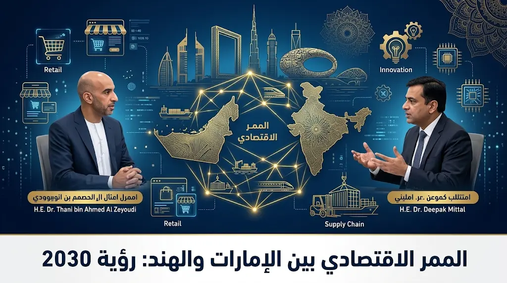 إطلاق خارطة طريق الممر الاقتصادي بين الإمارات والهند لتعزيز التعاون في قطاعي التجزئة والسلع الاستهلاكية
