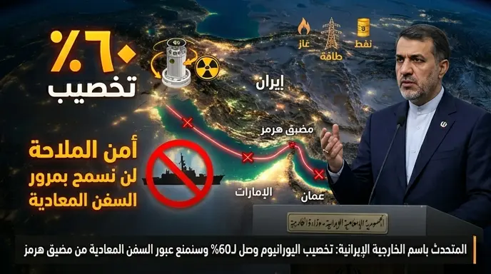 إيران تنفي توقيع اتفاق نهائي مع واشنطن وتعلن منع عبور السفن المعادية في مضيق هرمز