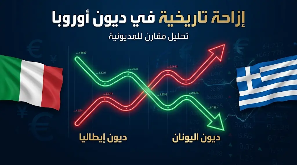 إيطاليا تزيح اليونان عن عرش ديون منطقة اليورو لأول مرة منذ عقدين بنهاية 2026