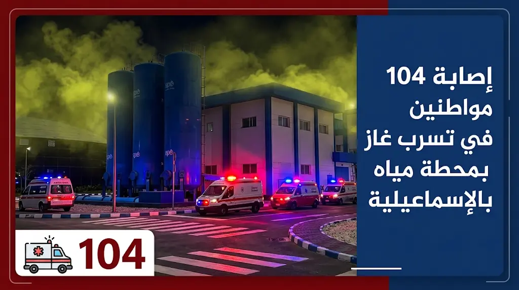استنفار أمني وطبي في الإسماعيلية عقب إصابة 104 أشخاص بتسرب غاز بمحطة البهتيني وتحذيرات للأهالي عبر مكبرات الصوت