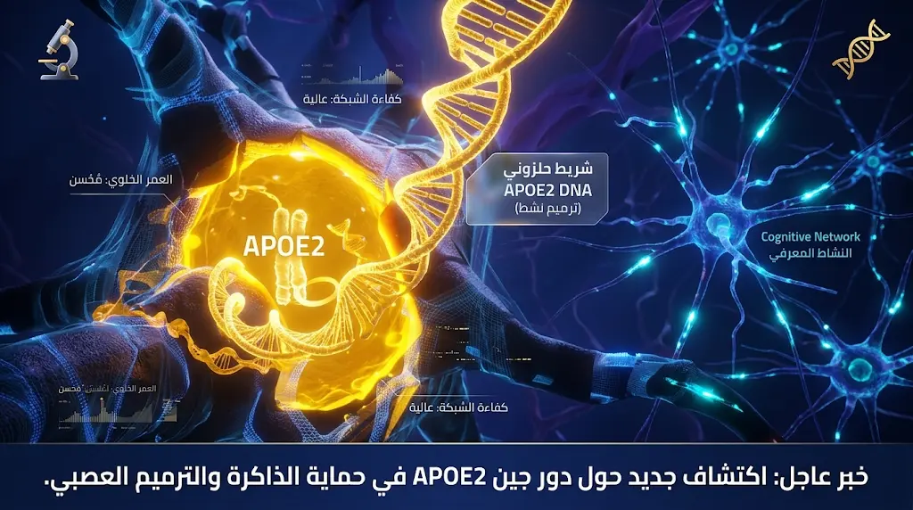 اكتشاف علمي يفك لغز جين APOE2 ودوره الاستثنائي في إطالة العمر وحماية الدماغ من الخرف