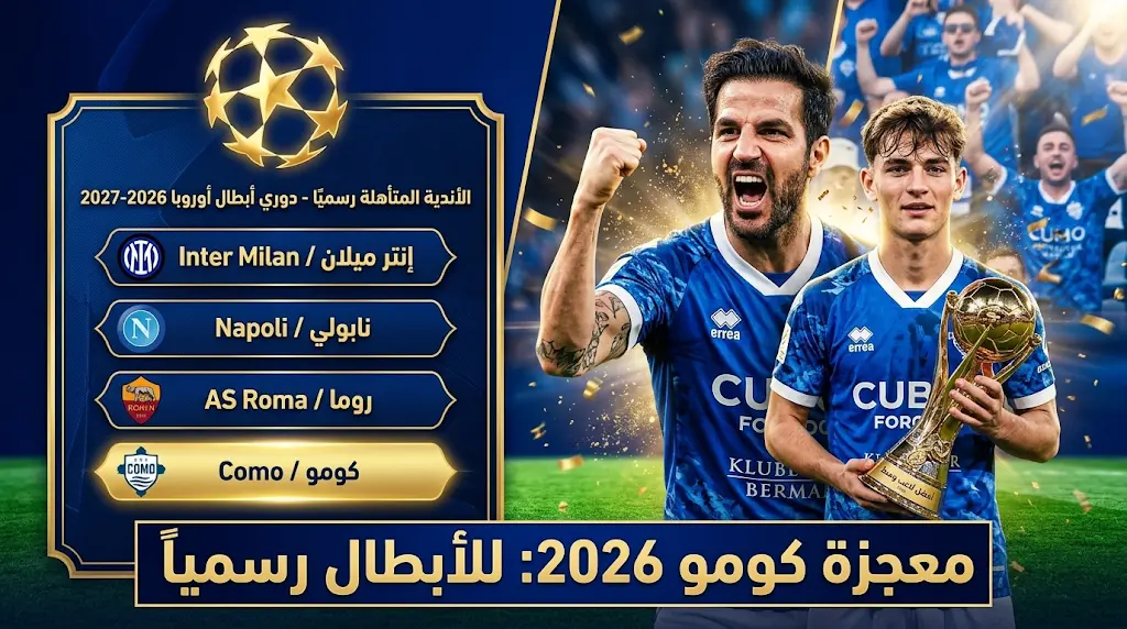الأندية الإيطالية المتأهلة لدوري أبطال أوروبا 2026-2027: معجزة كومو تطيح بميلان ويوفنتوس إلى الدوري الأوروبي