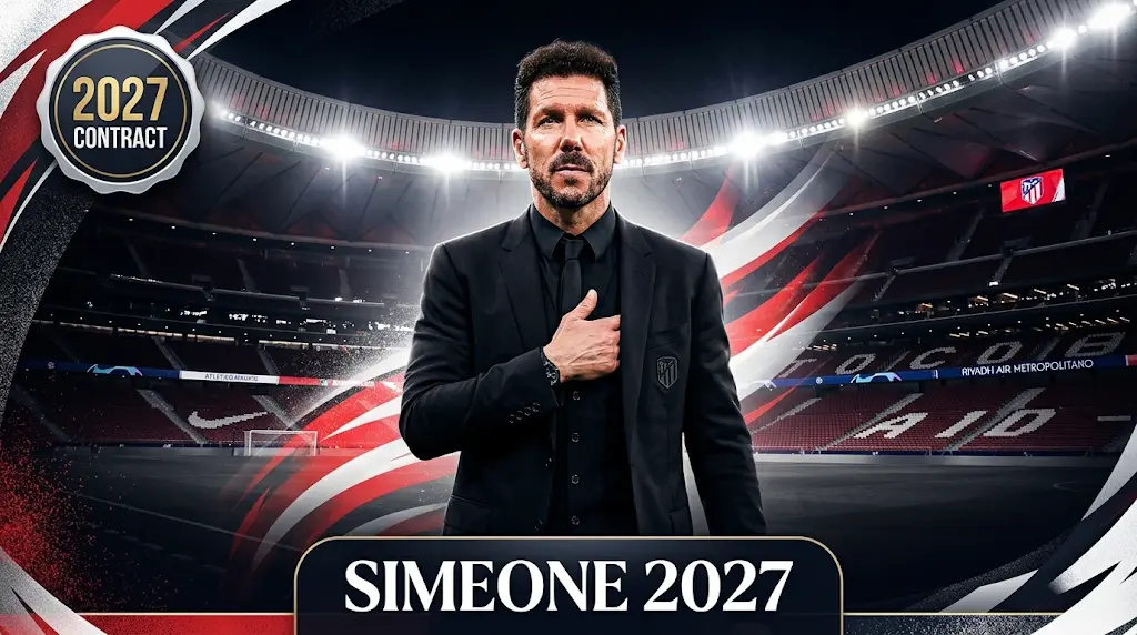 الإعلان الرسمي عن استمرار دييغو سيميوني مع أتلتيكو مدريد لينهي سلسلة من التكهنات حول رحيله عن قلعة متروبوليتانو