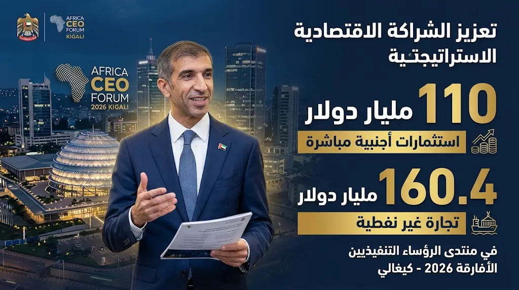الإمارات تتصدر دول العالم كأكبر مستثمر في أفريقيا بـ 110 مليارات دولار مع ختام منتدى الرؤساء التنفيذيين 2026