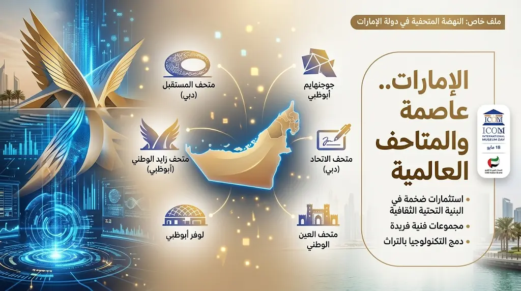الإمارات تحتفي باليوم العالمي للمتاحف وتستعرض طفرة ثقافية غير مسبوقة بإطلاق 6 متاحف كبرى