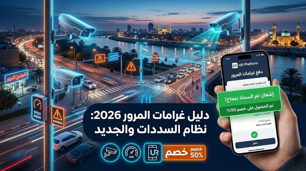الاستعلام عن الغرامات المرورية عبر منصة أور 2026 وآلية الحصول على خصم الـ 50%