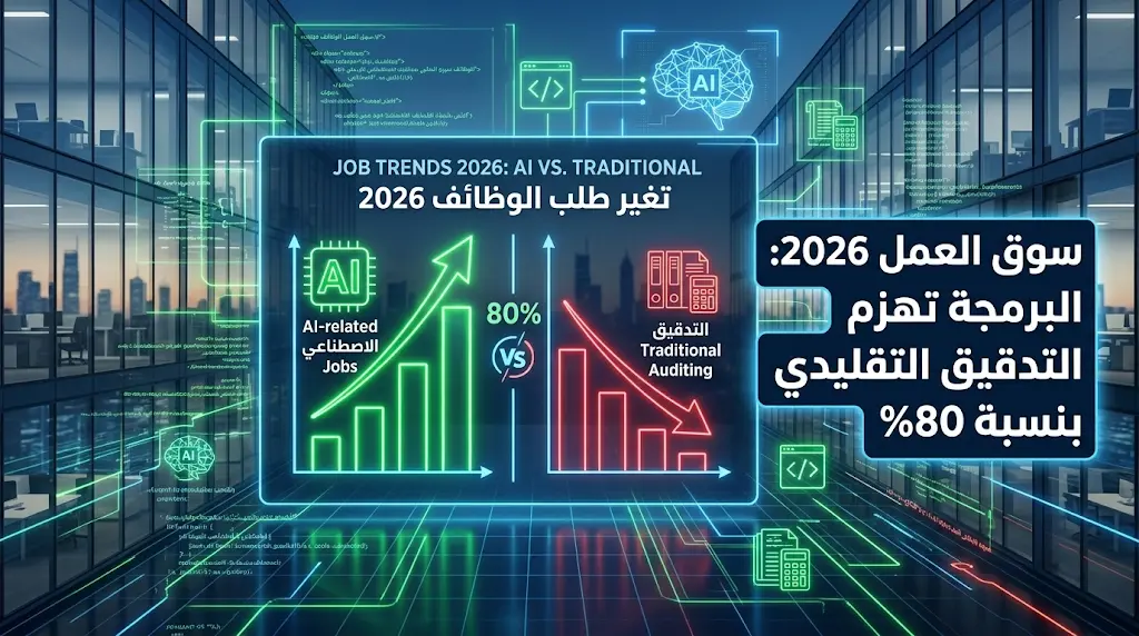 التحول الرقمي في قطاع الخدمات المهنية يصل ذروته عام 2026 والمهارات البرمجية تسيطر على 80% من الوظائف التقنية