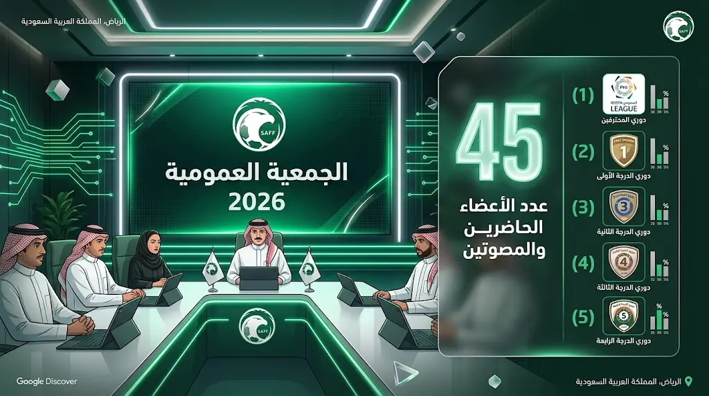 الجمعية العمومية للاتحاد السعودي لكرة القدم تقر تعديلات النظام الأساسي لتعزيز الاستثمار الرياضي والحوكمة