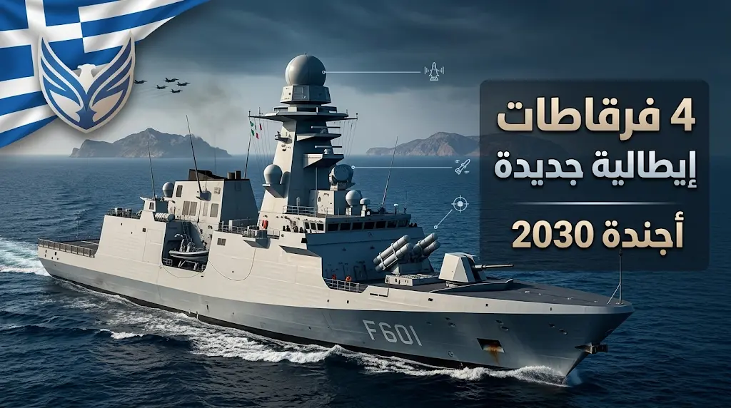 الحكومة اليونانية تعتمد صفقة فرقاطات كارلو بيرغاميني الإيطالية لتعزيز الردع في شرق المتوسط