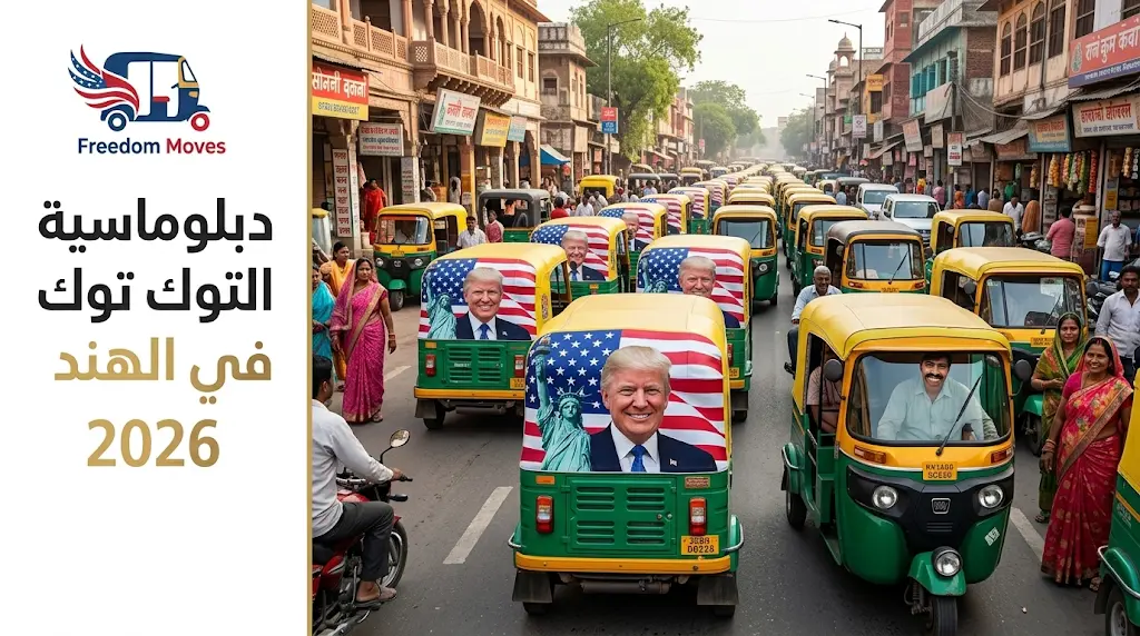 السفارة الأمريكية في الهند تطلق دبلوماسية التوك توك تمهيداً لزيارة ماركو روبيو والاحتفال بذكرى الاستقلال