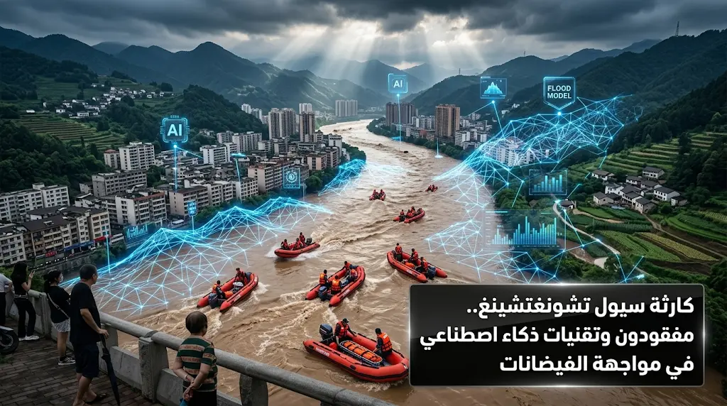 الصين تفعل تقنية التوأم الرقمي لمواجهة السيول الجارفة في تشونغتشينغ بعد فقدان 17 شخصاً
