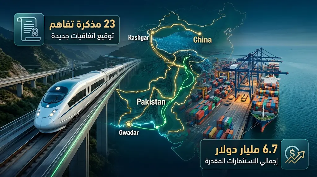 الصين وباكستان توقعان 23 مذكرة تفاهم استراتيجية وتعتمدان مشروع السكك الحديدية بتكلفة 6.7 مليار دولار