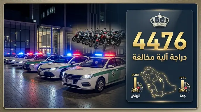 المرور يضبط 4476 دراجة آلية مخالفة في مختلف مناطق المملكة خلال أسبوع واحد