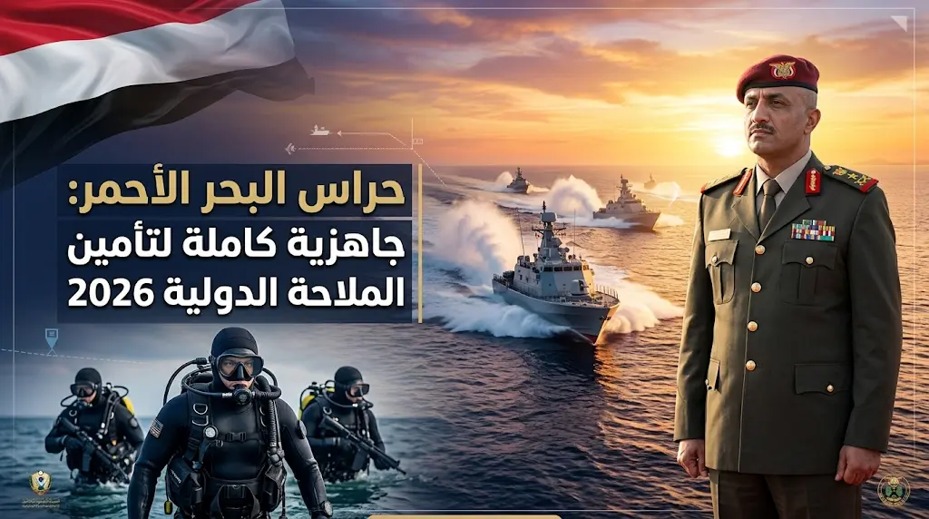 المقاومة الوطنية وخفر السواحل ينفذان عرضا عسكريا بحريا ضخما لتأمين الملاحة الدولية في البحر الأحمر