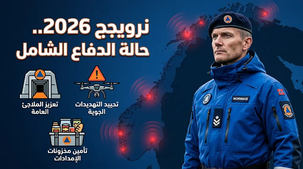 النرويج تعلن حالة الاستنفار القصوى وتفعل استراتيجية الدفاع الشامل لمواجهة مخاطر اندلاع نزاع مسلح