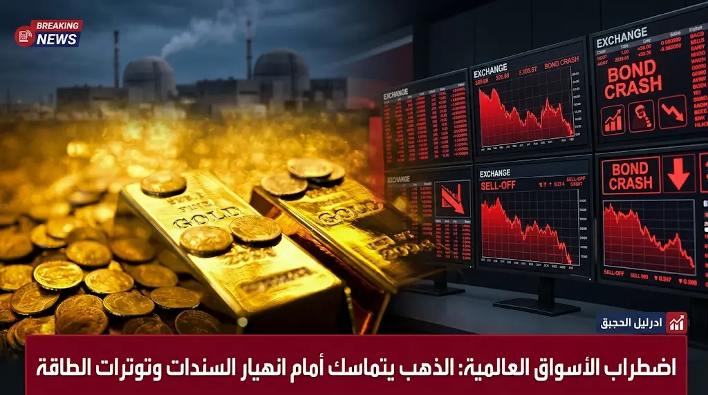 انهيار جزئي في سوق السندات العالمية وتوترات محطة براكة النووية تدفع المستثمرين للتحوط بالذهب
