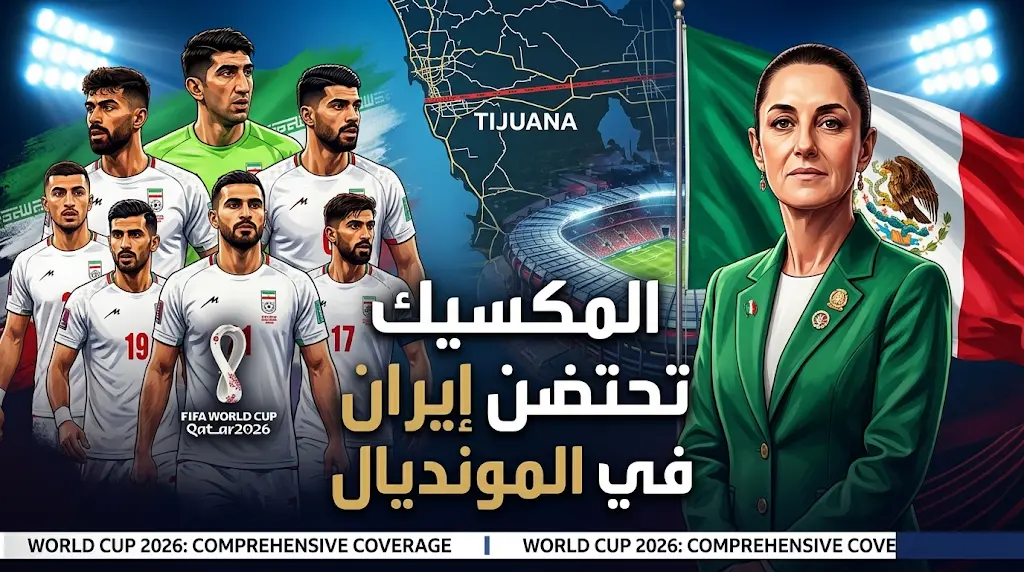 بعد اعتذار الولايات المتحدة.. المكسيك تقرر استضافة بعثة منتخب إيران خلال منافسات كأس العالم 2026
