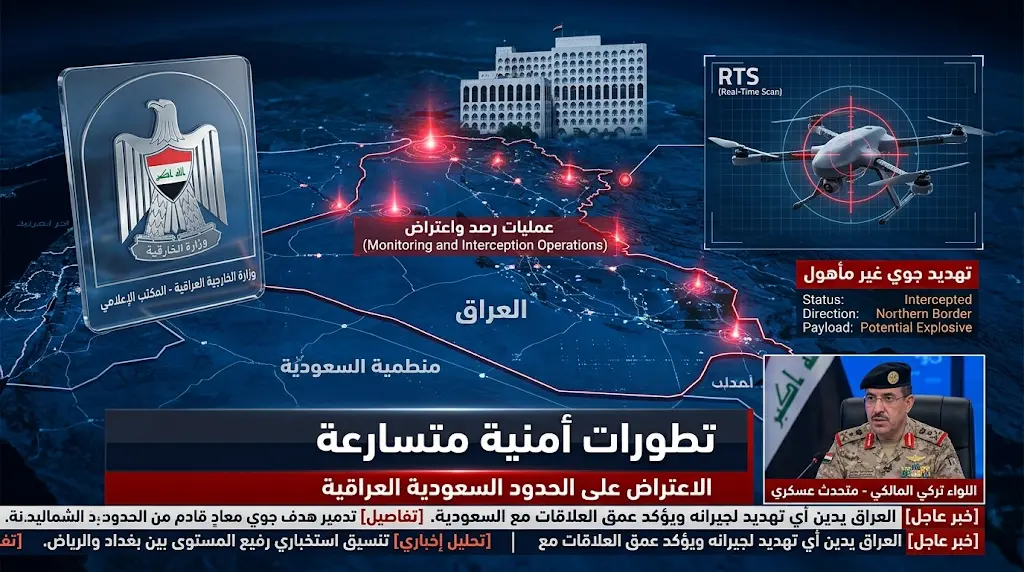 بغداد تطلب بيانات فنية من الرياض بعد إعلان الدفاعات السعودية اعتراض 3 مسيرات مفخخة