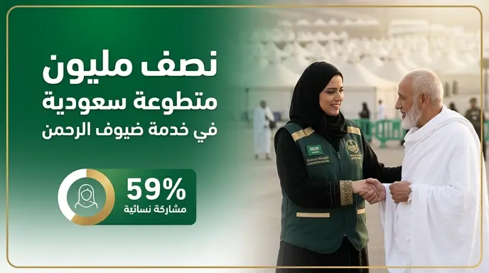 بمشاركة أكثر من نصف مليون متطوعة.. الكوادر النسائية السعودية تسطر ملحمة إنسانية في المشاعر المقدسة