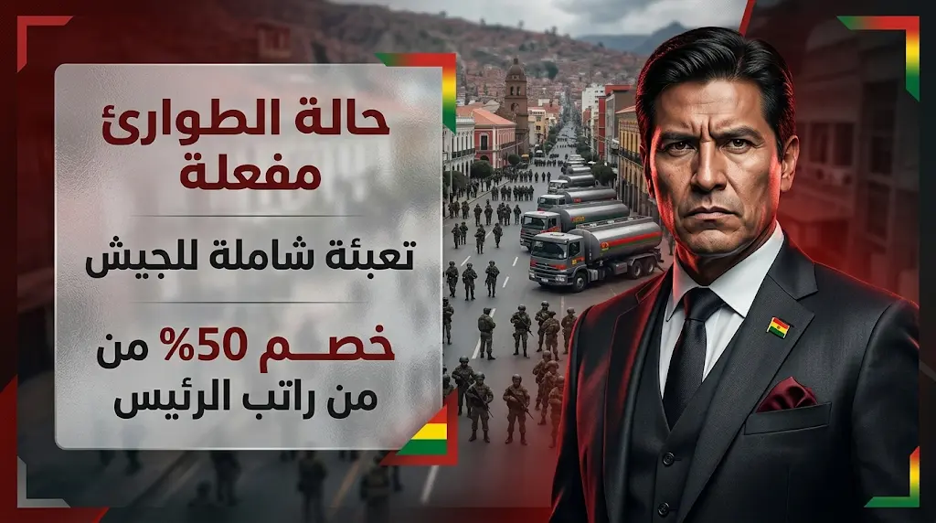 بوليفيا تمنح السلطة التنفيذية قبضة حديدية لفض الاحتجاجات وتأمين إمدادات الوقود وسط مخاوف من تكرار سيناريو عام 2019 الدامي