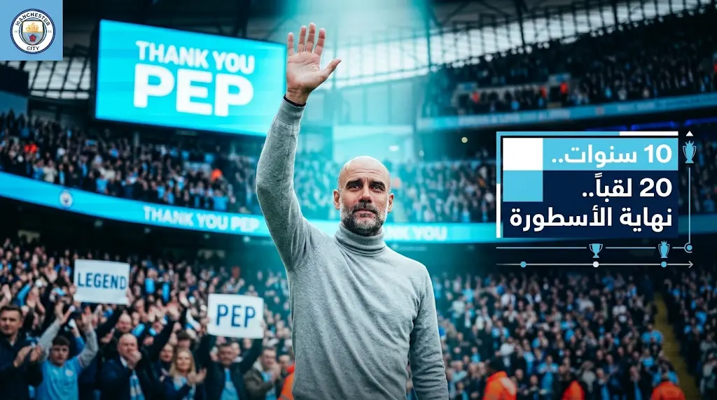 بيب جوارديولا يقرر مغادرة مانشستر سيتي رسمياً بعد عقد من الزمان وتحديد موعد الإعلان عن رحيله