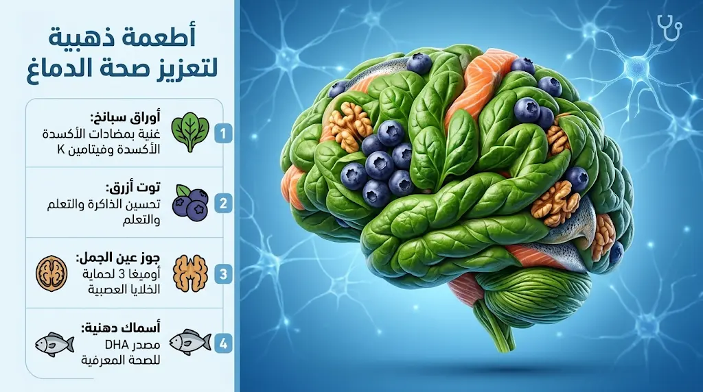 تحديثات وزارة الصحة السعودية حول أفضل الأطعمة لتعزيز صحة الدماغ والوقاية من التدهور المعرفي
