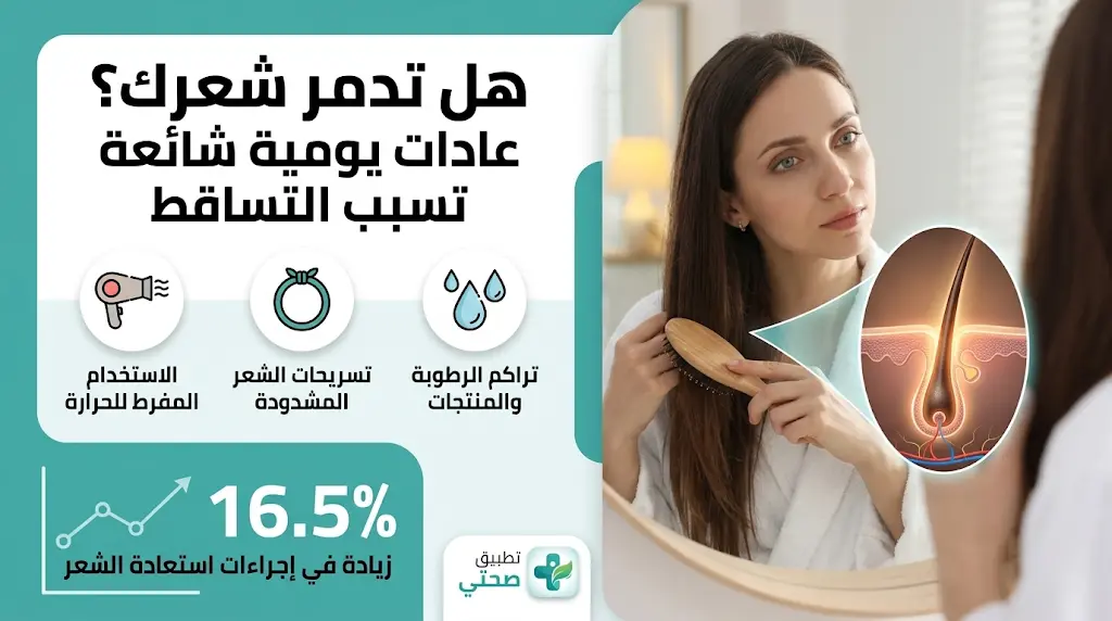 تحذيرات طبية من 3 ممارسات يومية تسبب فراغات الشعر وتراجع كثافته لدى النساء
