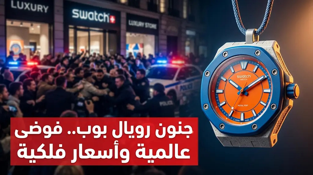 تدافع عنيف واعتقالات عالمية بسبب ساعة رويال بوب وسعرها يتجاوز 20 ألف دولار في السوق السوداء
