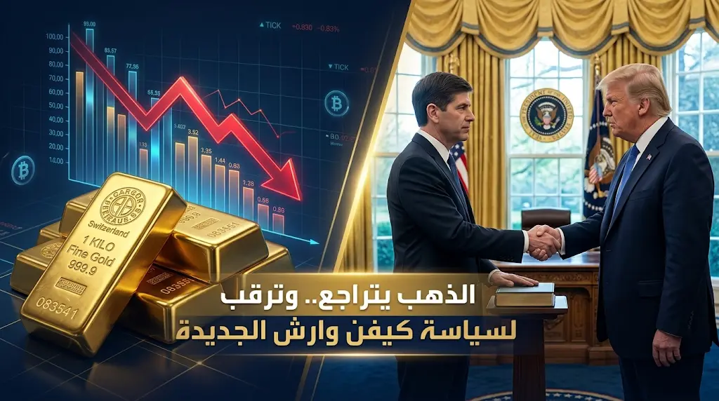تراجع أسعار الذهب عالمياً اليوم الجمعة مع ترقب أداء اليمين لـ كيفن وارش رئيساً للفيدرالي الأمريكي