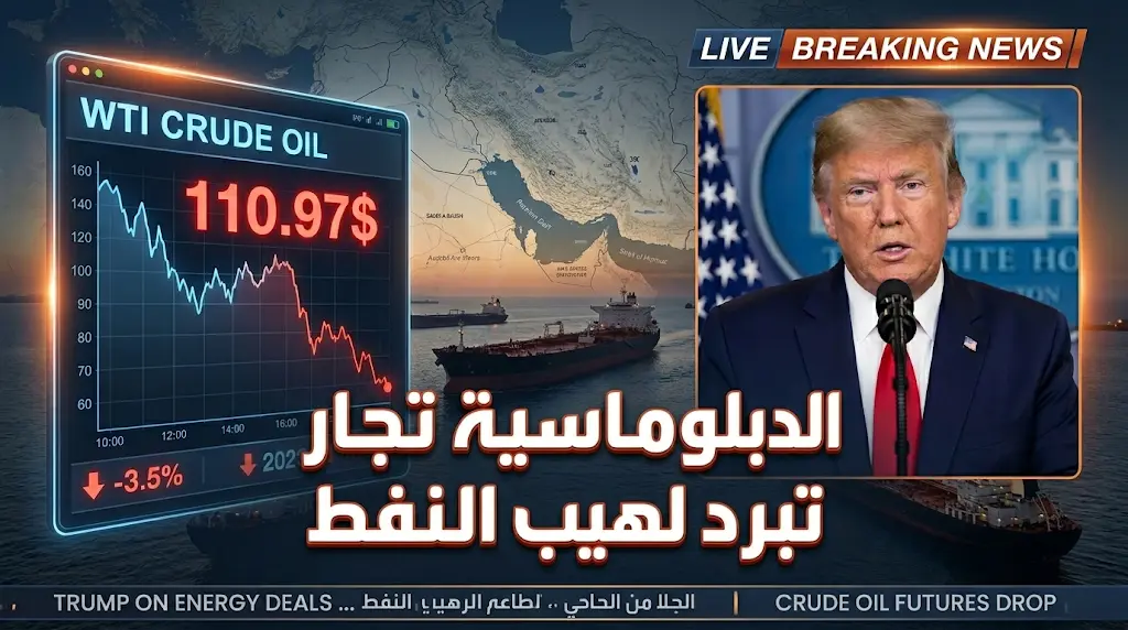 تراجع أسعار النفط عالمياً بعد قرار ترامب تأجيل التصعيد العسكري ومنح فرصة للدبلوماسية مع إيران