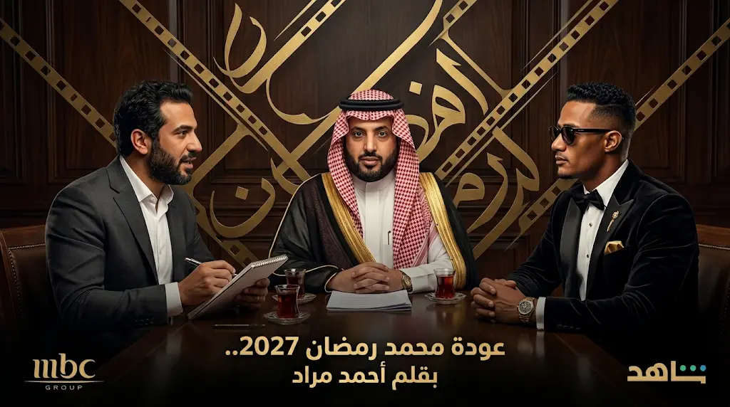 تركي آل الشيخ يعلن عن تعاون درامي ضخم يجمع محمد رمضان والمؤلف أحمد مراد في رمضان 2027