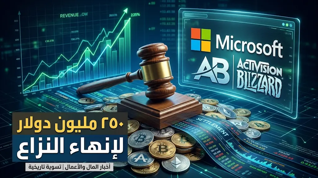 تسوية نهائية بقيمة 250 مليون دولار تغلق ملف النزاع القانوني حول صفقة الاستحواذ التاريخية لشركة مايكروسوفت
