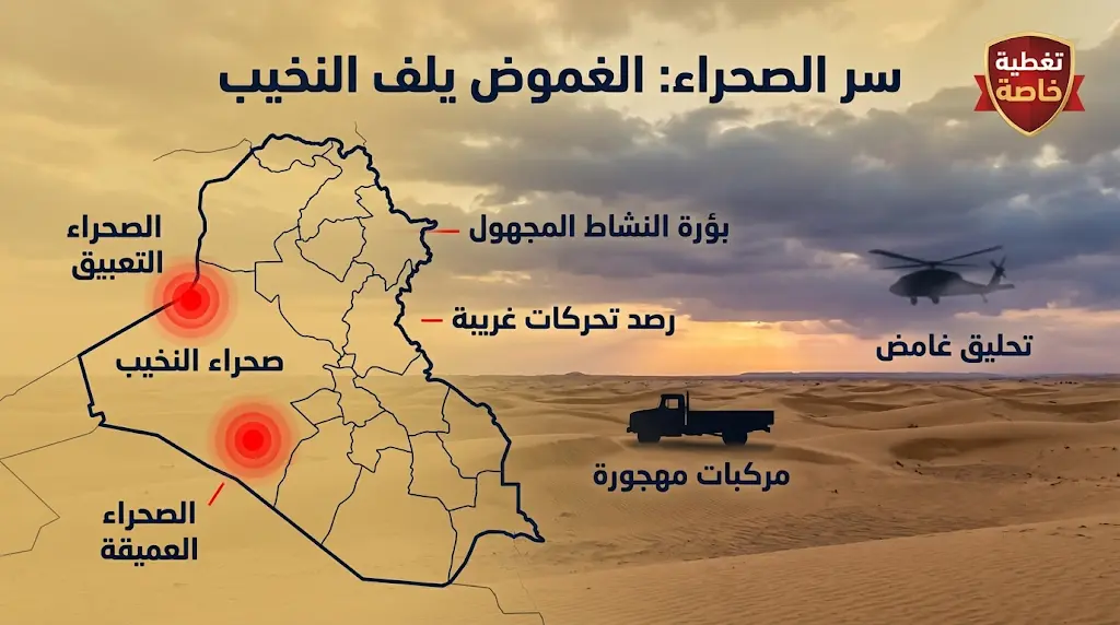 تقارير دولية تكشف سر الصحراء الغربية في العراق وحقيقة وجود أنشطة عسكرية غير معلنة بالبادية