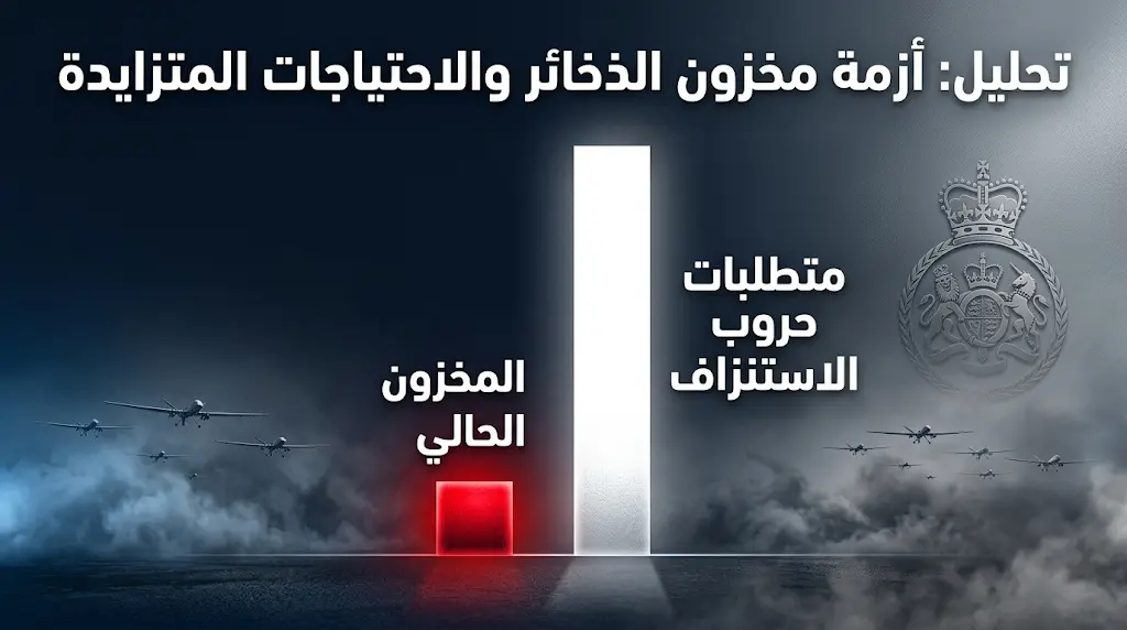 تقارير عسكرية تحذر من نفاد مخزون المسيرات البريطانية خلال أيام في حال اندلاع مواجهة شاملة