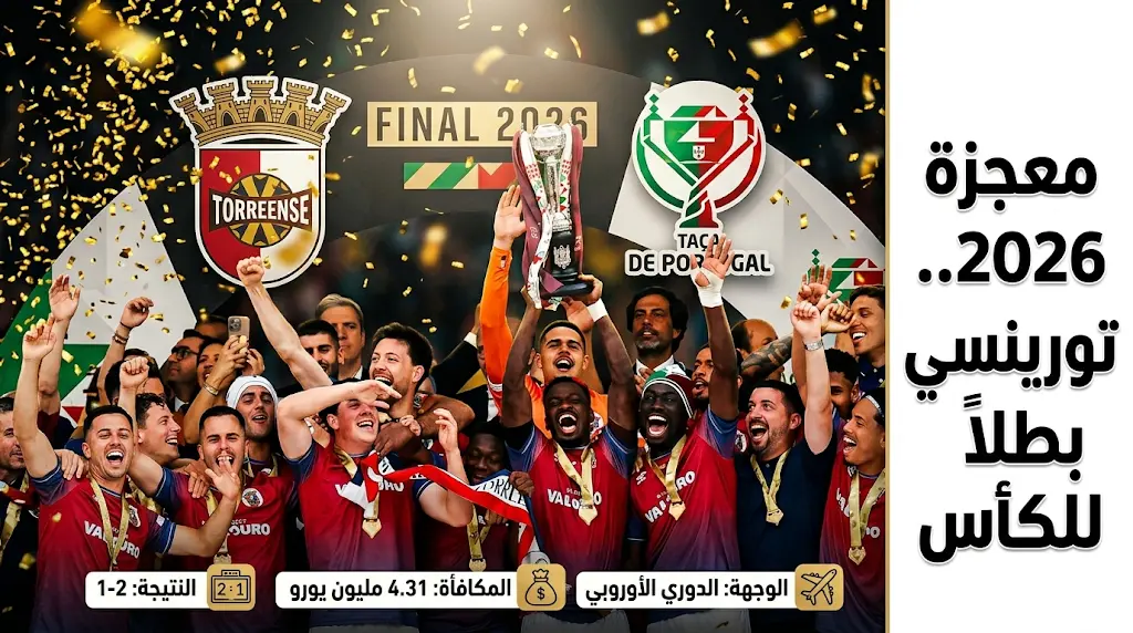 تورينسي يحقق معجزة تاريخية ويهزم سبورتينغ لشبونة ليتوج بكأس البرتغال للمرة الأولى منذ 109 أعوام