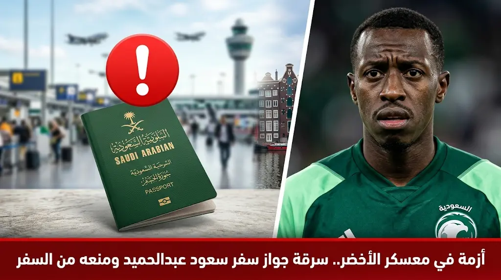 حادثة سرقة في أمستردام تحرم سعود عبدالحميد من مرافقة بعثة المنتخب السعودي المغادرة رسمياً إلى معسكر المونديال