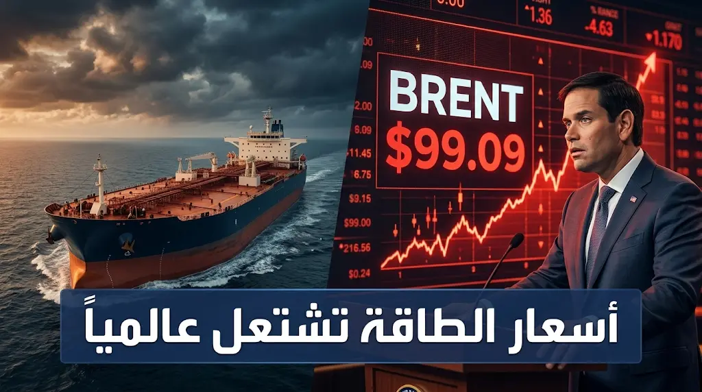 خام برنت يقترب من حاجز 100 دولار للبرميل وسط تصعيد عسكري في الخليج وضغوط تضخمية