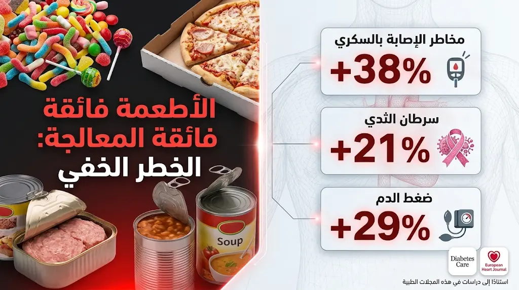 دراسات عالمية حديثة تربط بين المضافات الغذائية وزيادة مخاطر الإصابة بالسرطان وأمراض القلب بنسب مقلقة