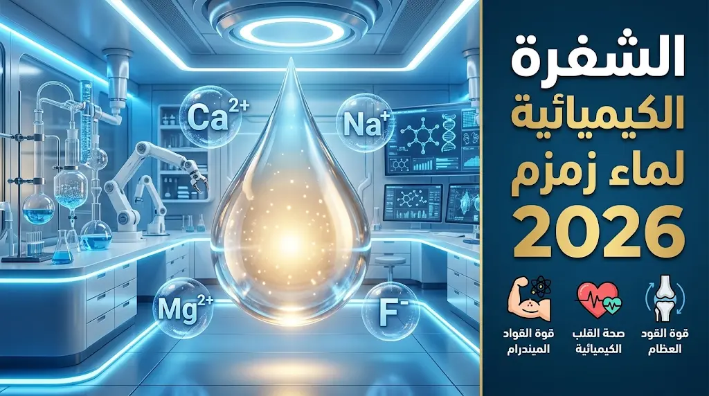 دراسة علمية حديثة تكشف تفاصيل الشفرة الكيميائية لماء زمزم والبصمة المعدنية الفريدة التي تميزه عالميا