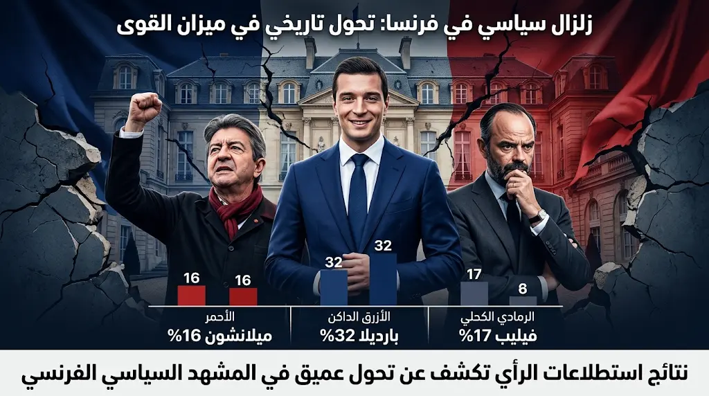 زلزال سياسي في فرنسا مع اقتراب اليمين المتطرف من الحكم وانهيار تيار الوسط قبل انتخابات 2027