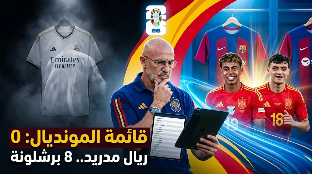 زلزال فني في إسبانيا بعد استبعاد كامل لنجوم ريال مدريد من قائمة مونديال 2026 بقرار من دي لافوينتي