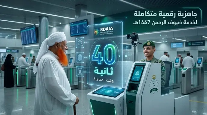 سدايا تنجح في تقليص زمن إنهاء إجراءات سفر الحاج إلى 40 ثانية عبر أنظمة ذكية في كافة منافذ المملكة