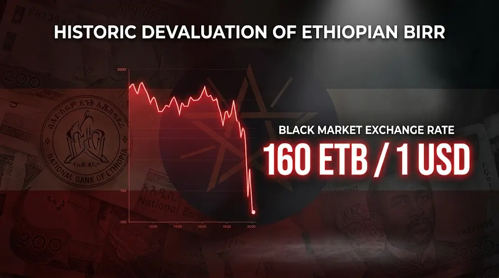 سعر البر الإثيوبي مقابل الدولار اليوم الأربعاء 20 مايو 2026 يتجاوز حاجز 160 في البنوك
