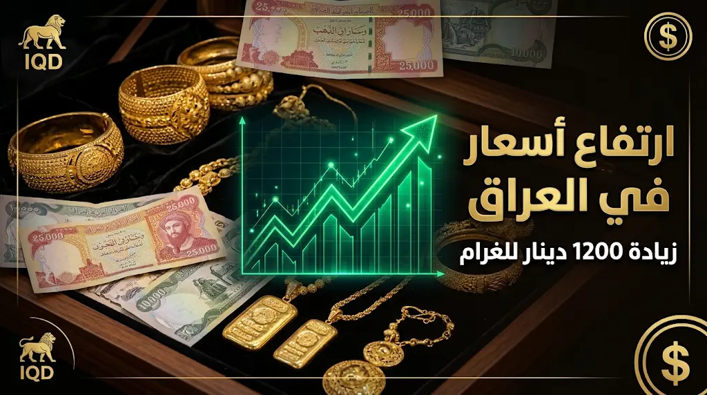سعر الذهب اليوم في العراق الثلاثاء 19-5-2026.. قفزة جديدة في عيار 21 والمثقال